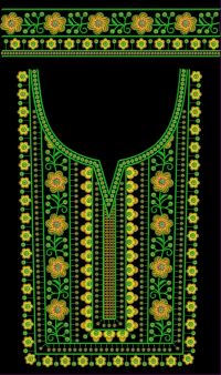 3mm sequin neck embroidery design