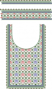 3mm Sequence Embroidery Neck Embroidery Design