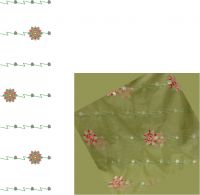 3mm leria butta sari  embroidery design