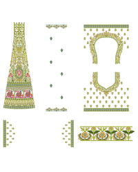 3mm Seq Lehengha Set Embroidery Design