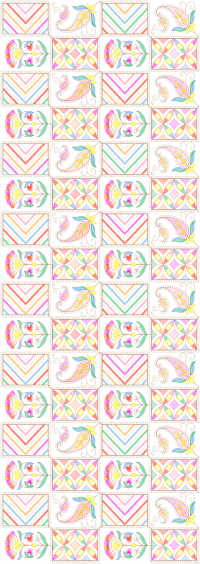 3+5 mm seq  all over garment embroidery design 