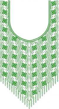 neck e4 embroidery  design