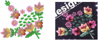 Creative Flower Embroidery Design