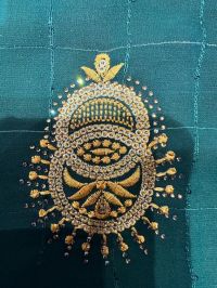3mm seq Butta Saree Embroidery Design