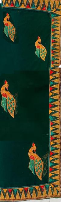 figure pallu embroidery design