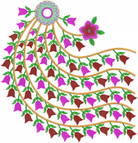 creative flower butta embroidery designs