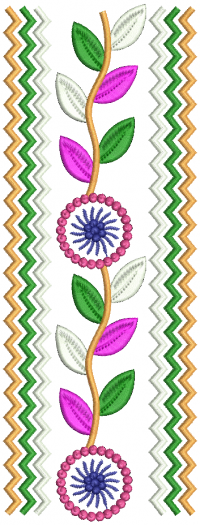 lace and  border embroidery design 