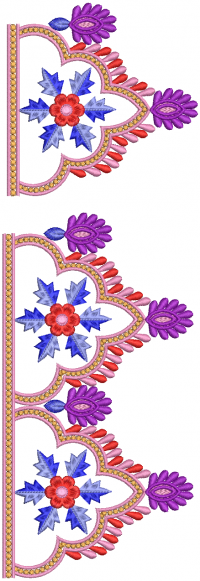 lace and  border embroidery design 