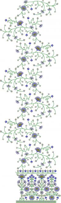 3mm sequence All Over Garment Embroidery Design