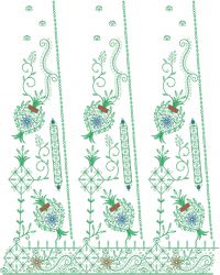 rajasthani lehengha kali embroidery design 