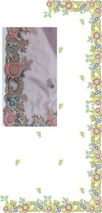 saree embroidery design 