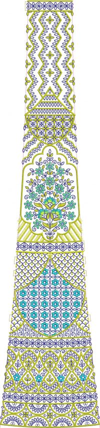 lehengha kali embroidery design 
