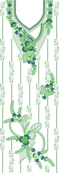LONG SUIT EMBROIDERY DESIGN 