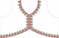 alia cut drees embroidery design