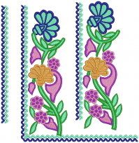 border corner set embroidery design 