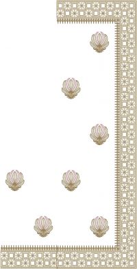 single jari zarkhand saree embroidery design 