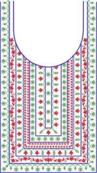 3mm seq neck embroidery design