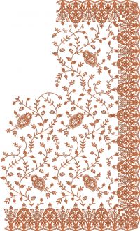 New dimond concept saree embroidery design 