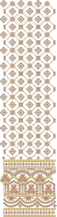 7 MM SEQ  ALL OVER DAMAN EMBROIDERY DESIGN