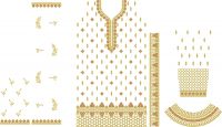 long suit Zarkhan multi dhaga Embroidery Design