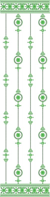 3 mm sequnce daman all over garment Embroidery Design