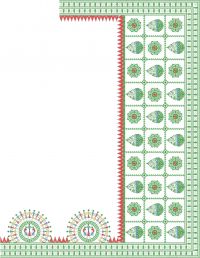 Box Pallu Saree Embroidery Design