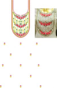 neck butti suit embroidery design