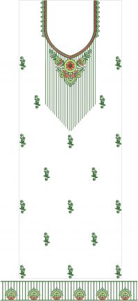 long suit embroidery design