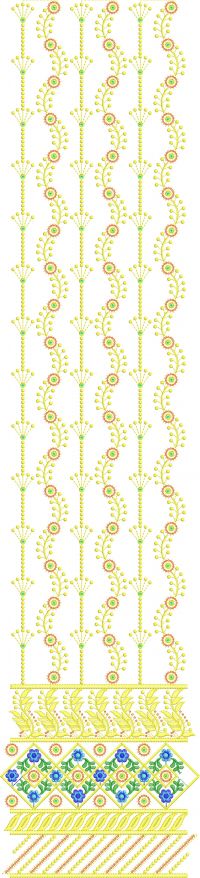 3+5mm seq All Over Garment Embroidery Design