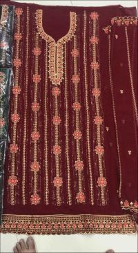 jaree and dhaga consept suit embroidery design
