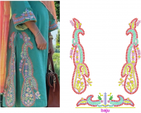 punjabi suit Design for usha 450e and 550e embroidery design