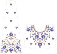 choli & kali embroidery design 