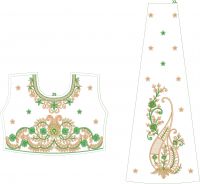 choli & kali embroidery design 