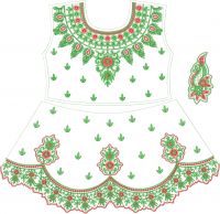 choli & daman embroidery design 