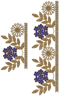 lace and border embroidery design 