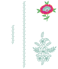 Lace And Border Embroidery Design
