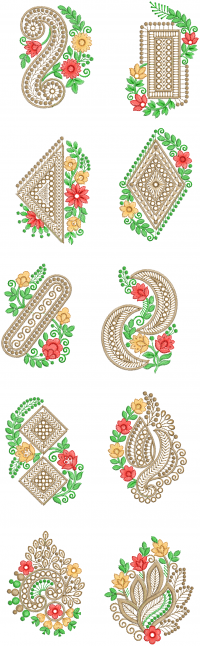 10-Butta Embroidery Design