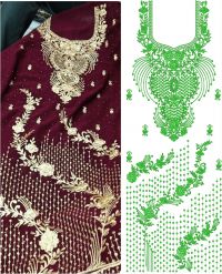 heavy long suit Embroidery Design